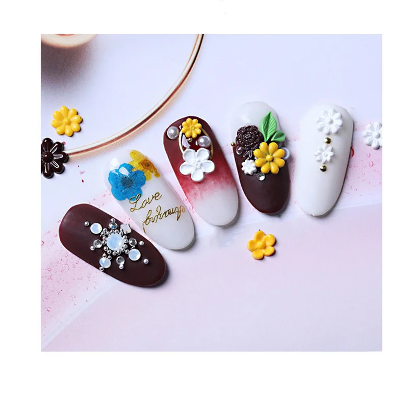 SNASAN Tiny Beads Flower Bear Leaf Shell Dolphin Beauty Nail Art Resin Silicone Mould DIY Tool UV Epoxy Resin Box Silicone Mold