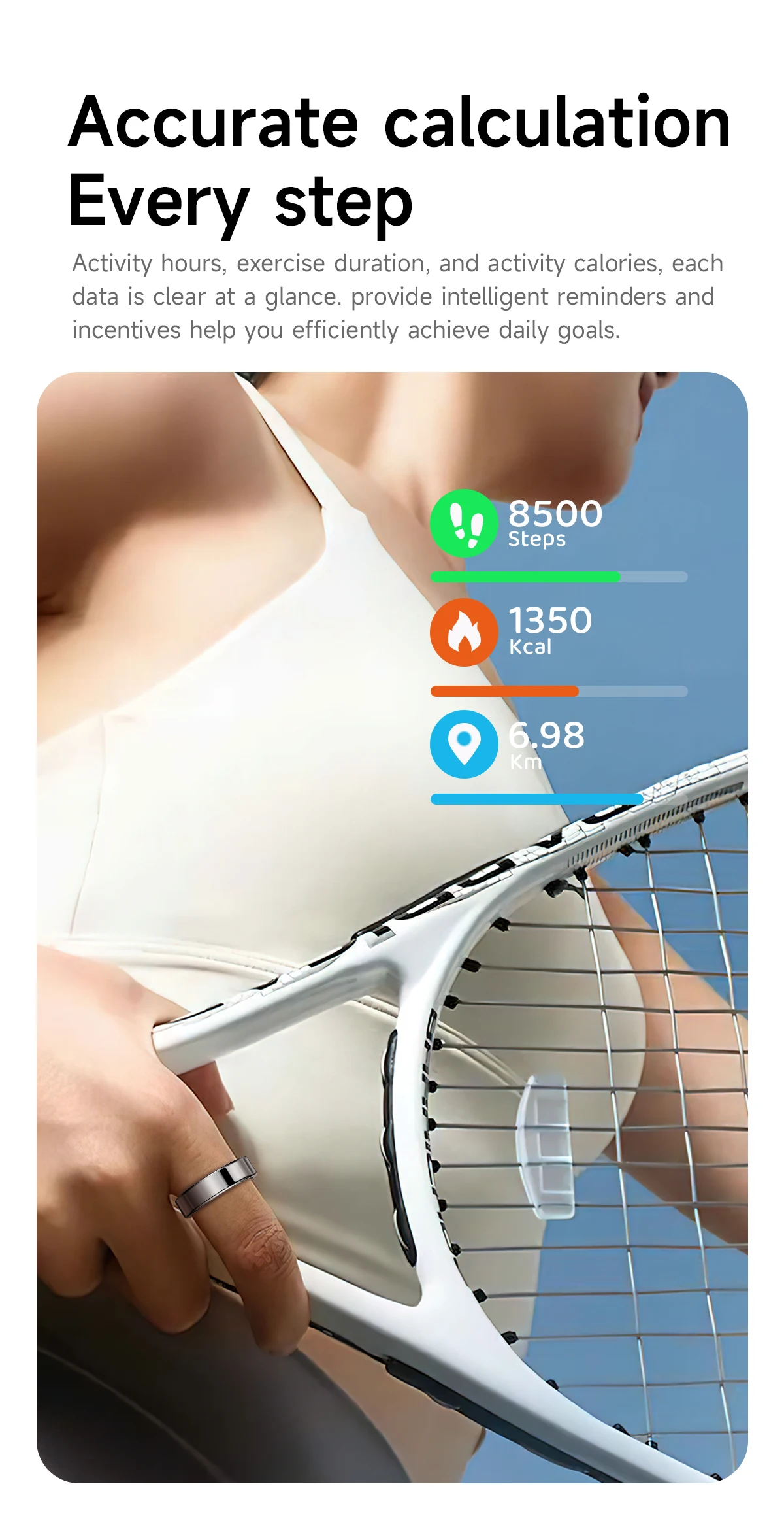 2026 New Smart Ring Heart Rate Blood Pressure Sleep Monitoring Motion Tracking IP68 Waterproof Men Women Smart Ring Holiday Gift