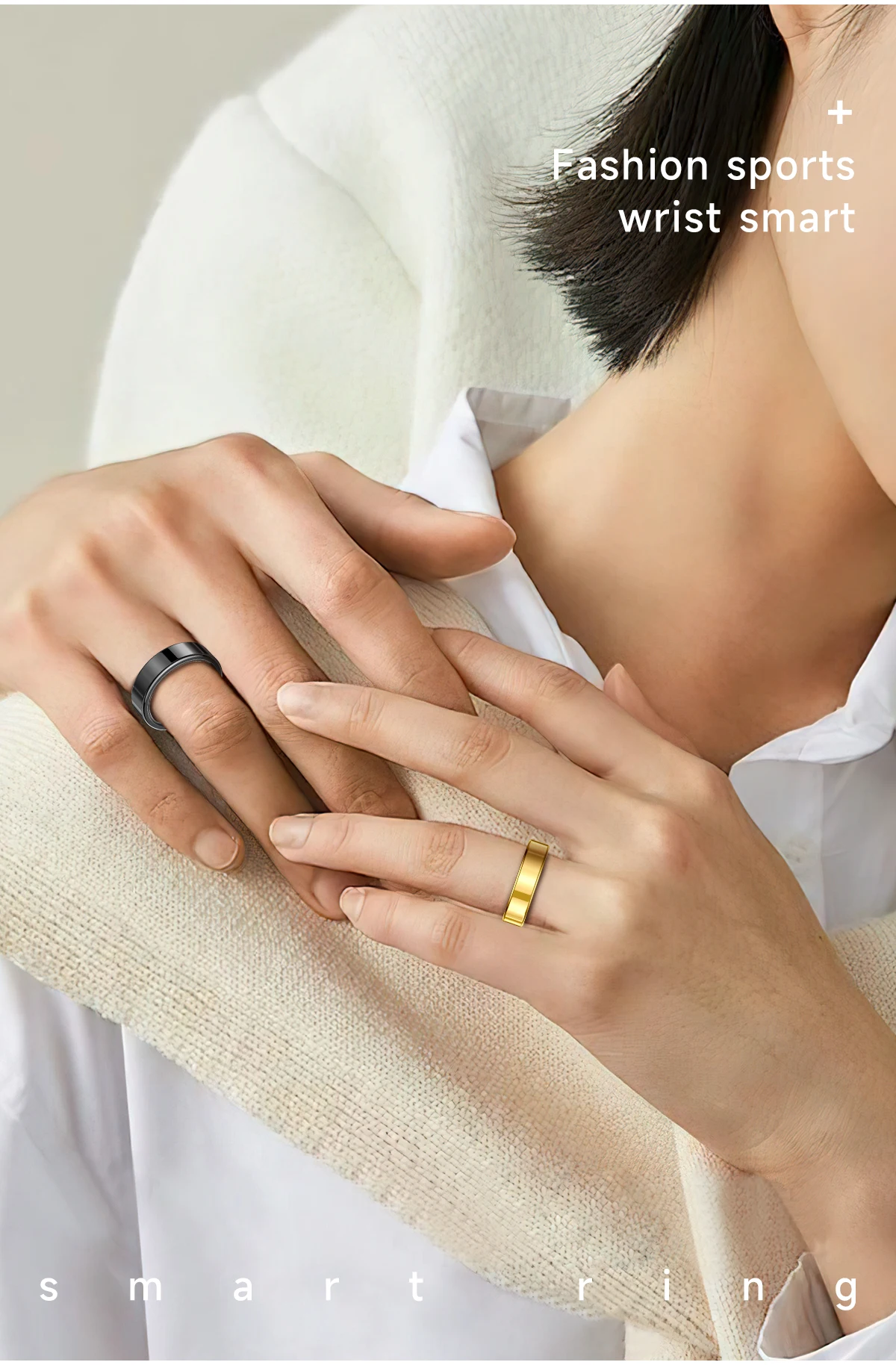 2026 New Smart Ring Heart Rate Blood Pressure Sleep Monitoring Motion Tracking IP68 Waterproof Men Women Smart Ring Holiday Gift