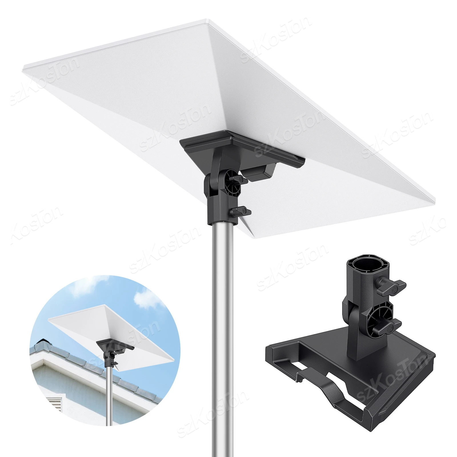 Pole Mount Adapter for Starlink Gen 3 Roof Pole Mount Stand RV & Patio Round Mounting Accessories For Starlink V3 Standard Dish