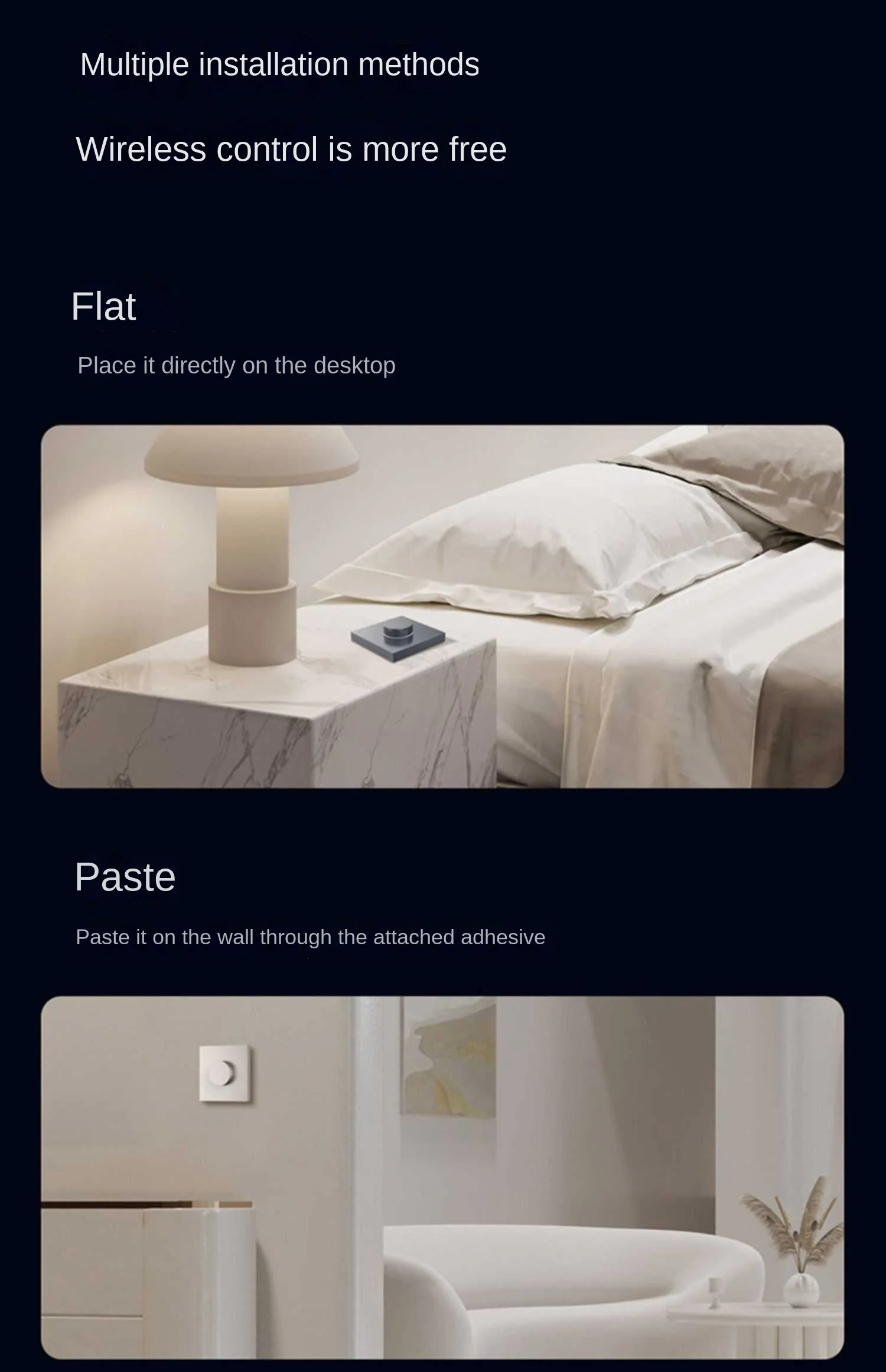 Aqara Smart Dimmer H1 Wireless Rotary Switch Zigbee3.0 Remote Control for Smart Home Bulb Light Curtain Work with APP Homekit "