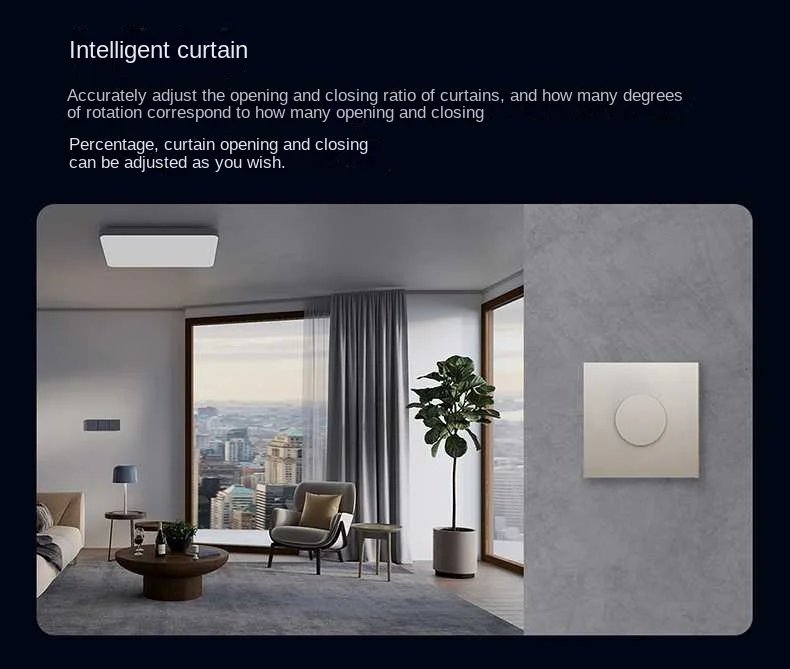 Aqara Smart Dimmer H1 Wireless Rotary Switch Zigbee3.0 Remote Control for Smart Home Bulb Light Curtain Work with APP Homekit "