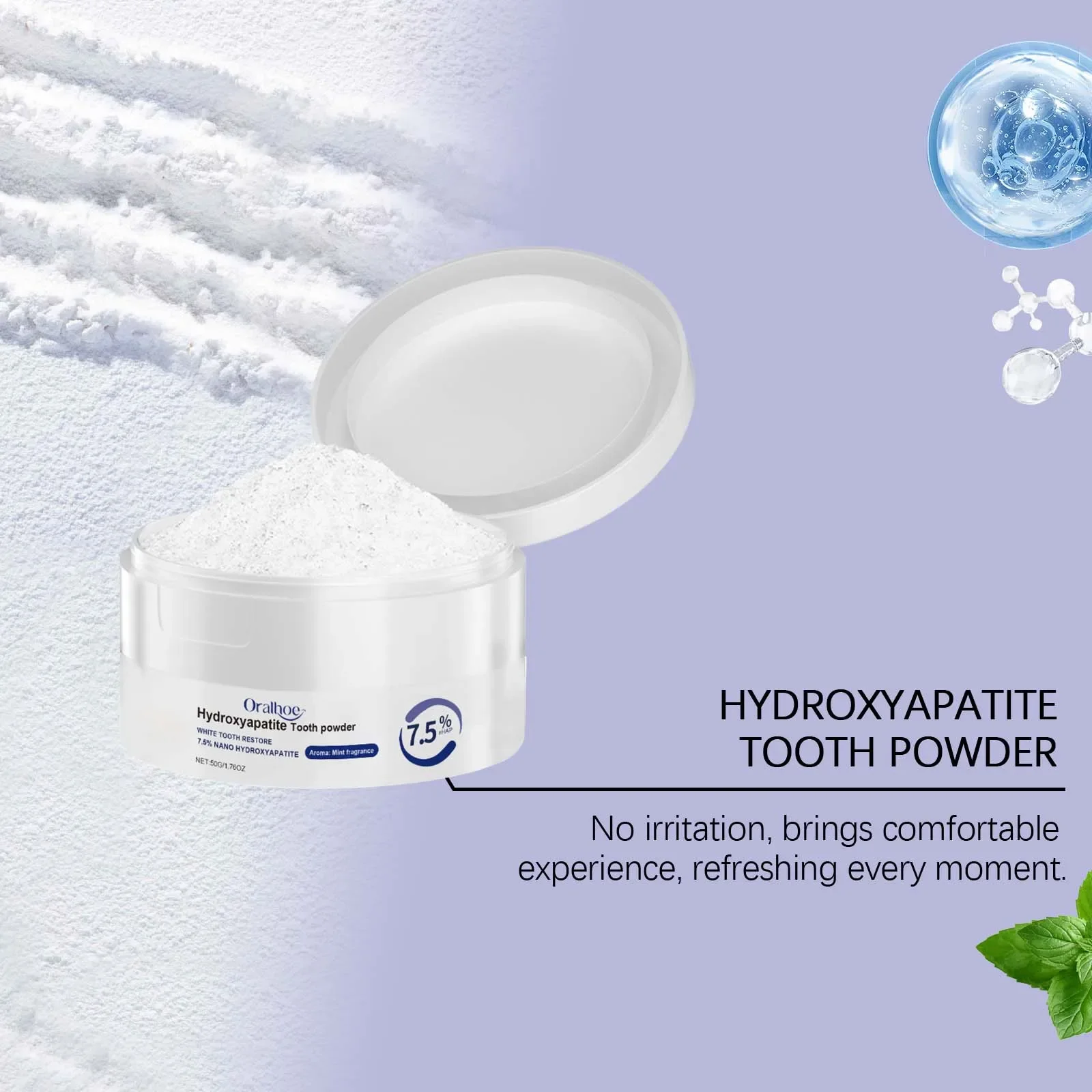 Delicate teeth care, strong cleaning power, long-term fresh breath and white smile