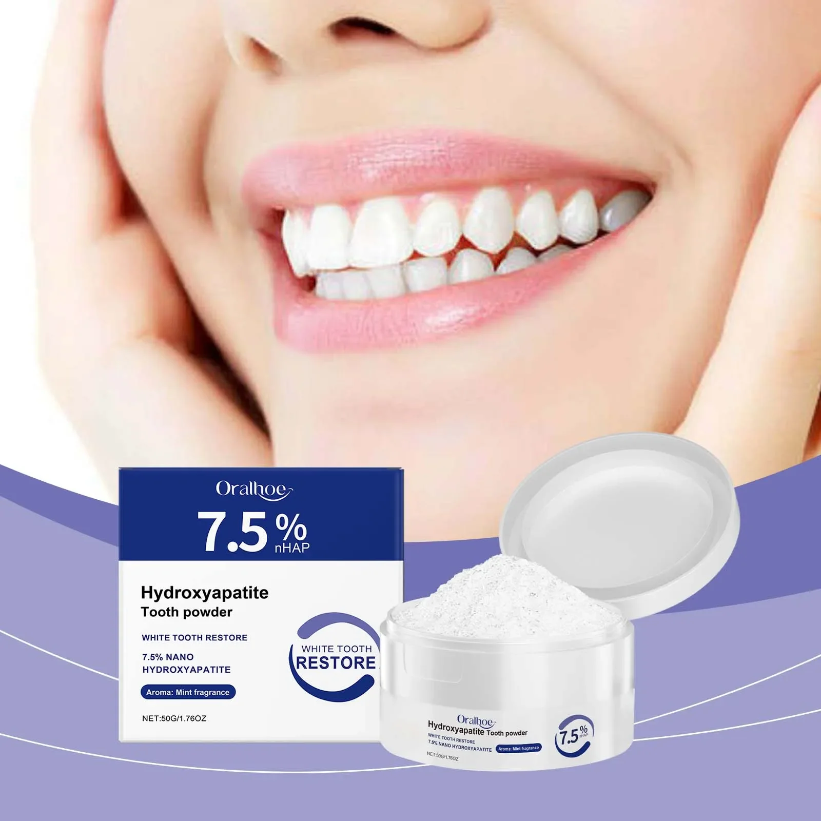 Delicate teeth care, strong cleaning power, long-term fresh breath and white smile