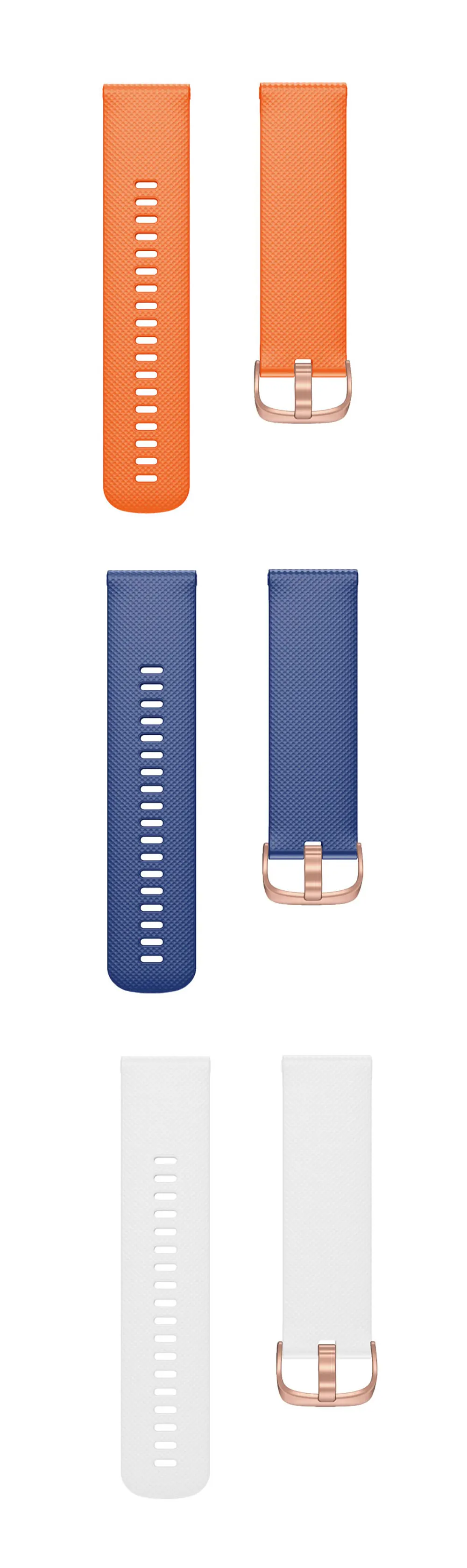 18 20 22mm Smart Watch Strap For Garmin Venu 2S 2 Plus 2Plus/Vivoactive 3S 4S 3 4 Silicone Band Watchband Bracelet Wristband