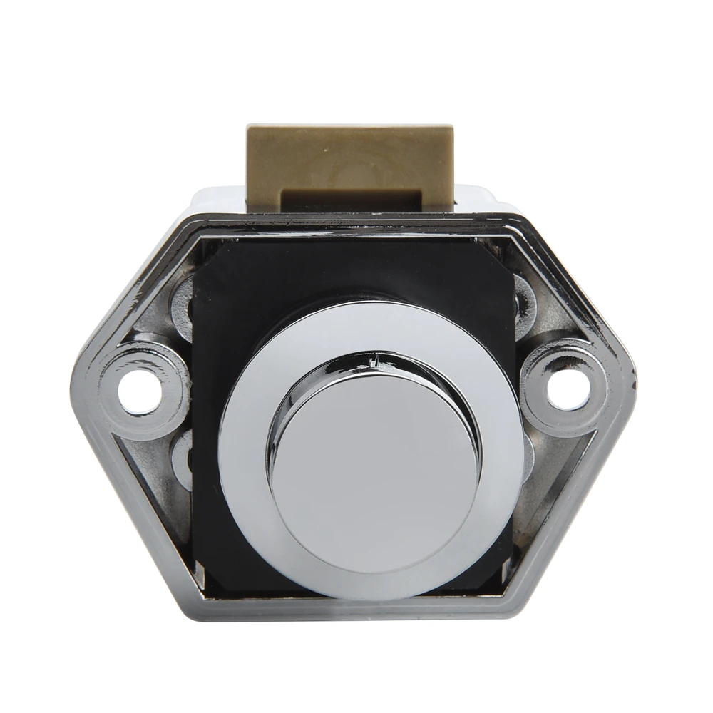 KAK 10pcs Camper Car Push Lock RV Caravan Boat Motor Home Cabinet Drawer Latch Button Locks Furniture Door Lock Hardware