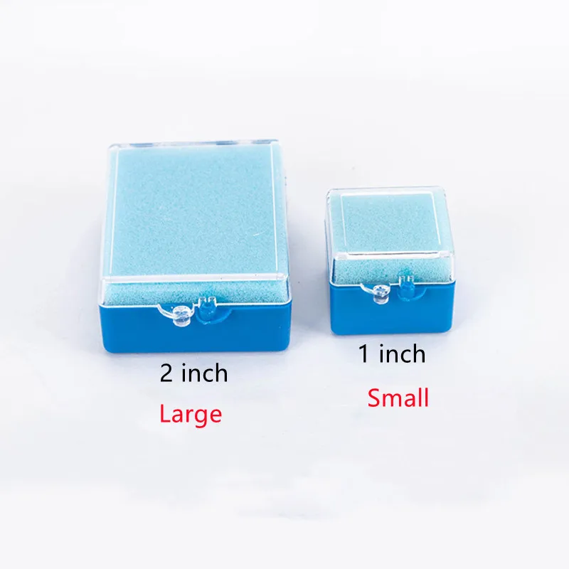 100/50Pcs Denture Storage Box Dental Implant Storage Box Plastic Tooth Box With Sponge Teeth Cleaning Tools Dentistry Materials