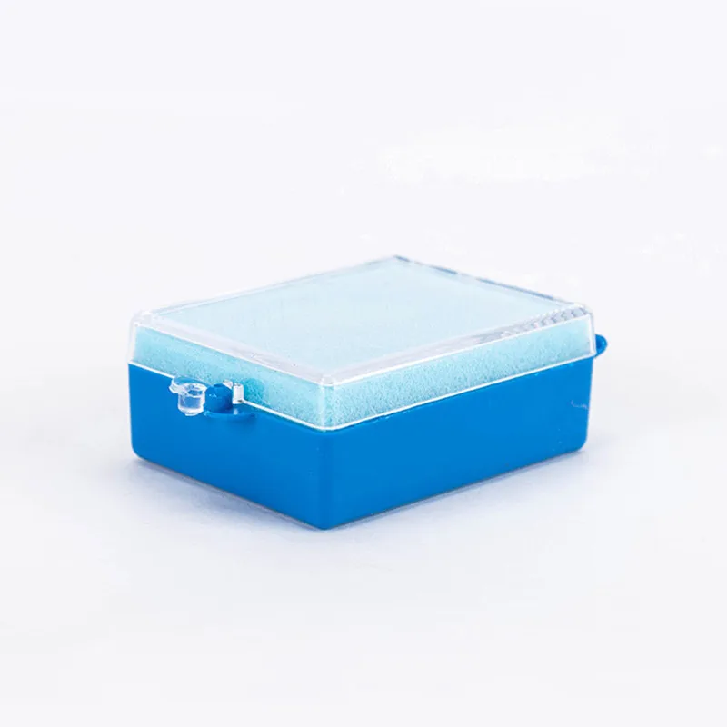 100/50Pcs Denture Storage Box Dental Implant Storage Box Plastic Tooth Box With Sponge Teeth Cleaning Tools Dentistry Materials