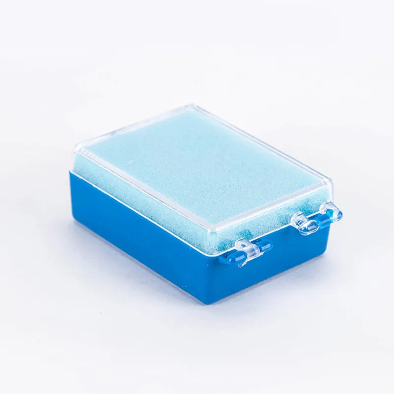 100/50Pcs Denture Storage Box Dental Implant Storage Box Plastic Tooth Box With Sponge Teeth Cleaning Tools Dentistry Materials