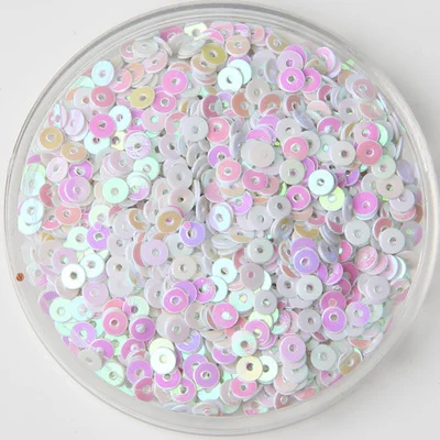3mm 4mm 5mm 6mm Sequin Flat Round Loose Sequins Crafts Paillette Sewing Clothes Decoration DIY Accessory Lentejuelas Para Coser