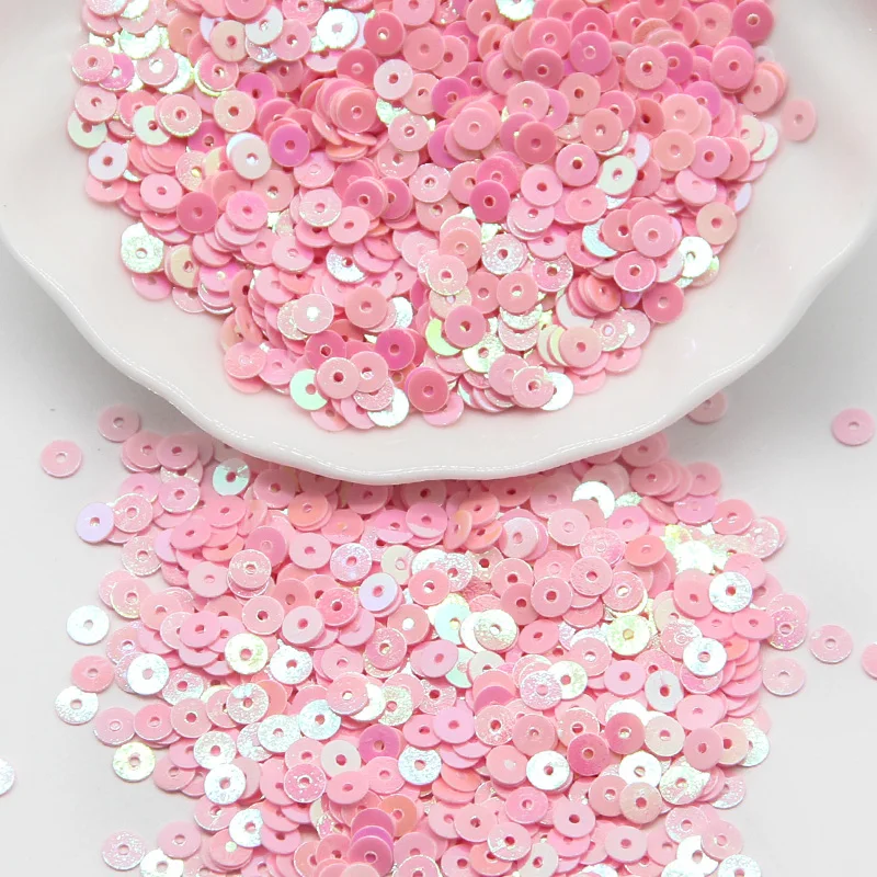 3mm 4mm 5mm 6mm Sequin Flat Round Loose Sequins Crafts Paillette Sewing Clothes Decoration DIY Accessory Lentejuelas Para Coser
