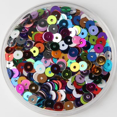 3mm 4mm 5mm 6mm Sequin Flat Round Loose Sequins Crafts Paillette Sewing Clothes Decoration DIY Accessory Lentejuelas Para Coser