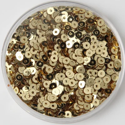 3mm 4mm 5mm 6mm Sequin Flat Round Loose Sequins Crafts Paillette Sewing Clothes Decoration DIY Accessory Lentejuelas Para Coser