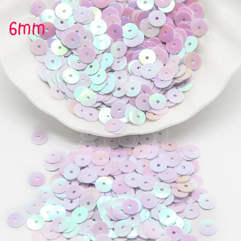 3mm 4mm 5mm 6mm Sequin Flat Round Loose Sequins Crafts Paillette Sewing Clothes Decoration DIY Accessory Lentejuelas Para Coser
