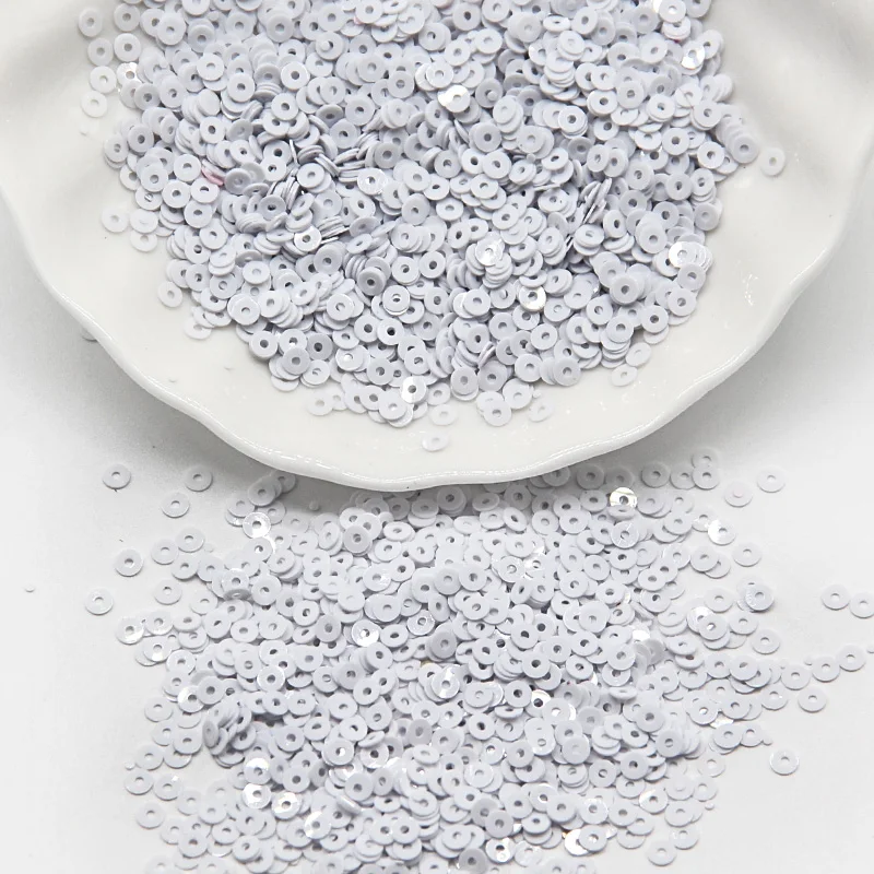 3mm 4mm 5mm 6mm Sequin Flat Round Loose Sequins Crafts Paillette Sewing Clothes Decoration DIY Accessory Lentejuelas Para Coser