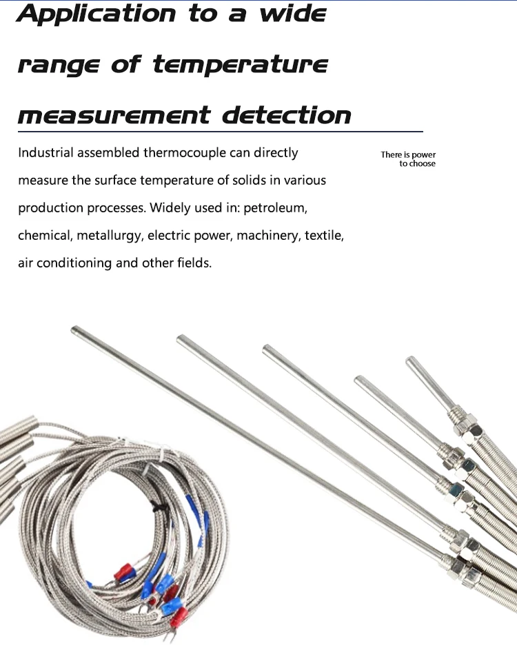0-800 Degree M8 1m 2m 3m 5m K J PT100 Type 50mm 150mm 100mm 200mm Probe Screw Thread Cable Thermocouple Oven Temperature Sensor