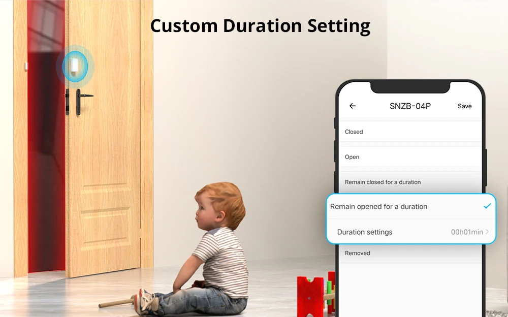 SONOFF SNZB-04PR1 Zigbee3.0 Door Window Sensor Tamper Alert Local Smart Scene Control Work with Alexa Google Home via Zigbee Hub