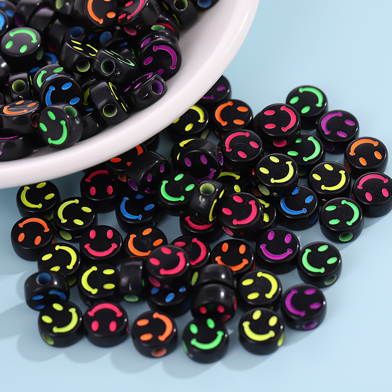 Diy Letter Beads Square Shape Bead Acrylic 6mm Single Colorful Alphabet Beads Women for Jewelry Making Bracelet Necklace 100pcs