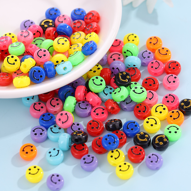 Diy Letter Beads Square Shape Bead Acrylic 6mm Single Colorful Alphabet Beads Women for Jewelry Making Bracelet Necklace 100pcs
