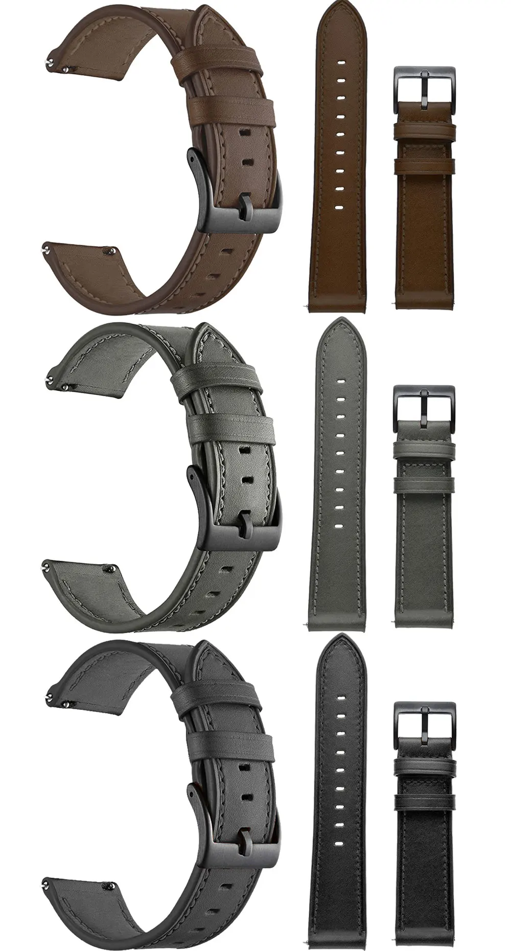 22mm Leather Strap For Garmin Venu 3 2 Venu3 Venu2 Forerunner 265 255 Music Vivoactive 4 Smart Watch Band Bracelet