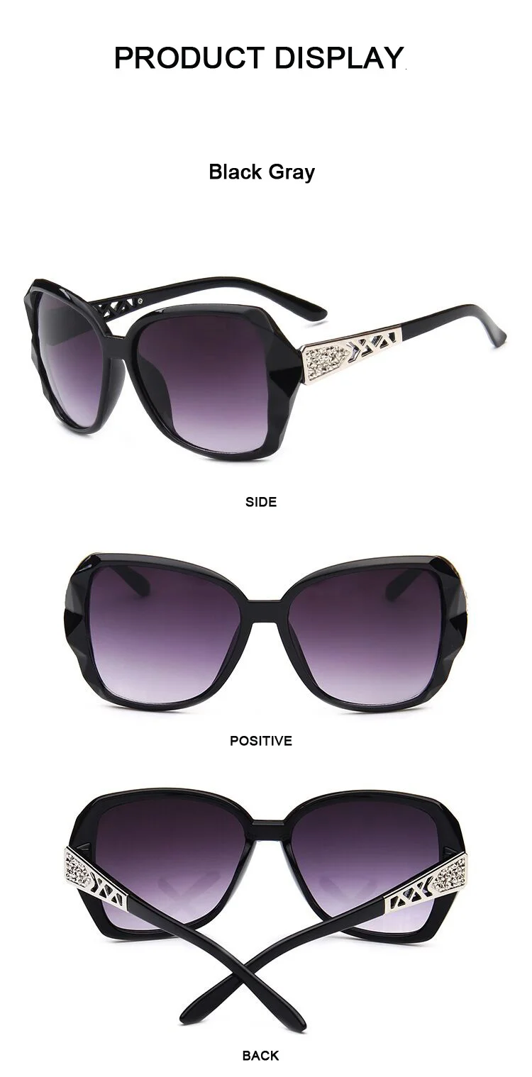 Fashion Square Sunglasses Woman Luxury Brand Big Purple Sun Glasses Female Mirror Shades Ladies Oculos De Sol Feminino
