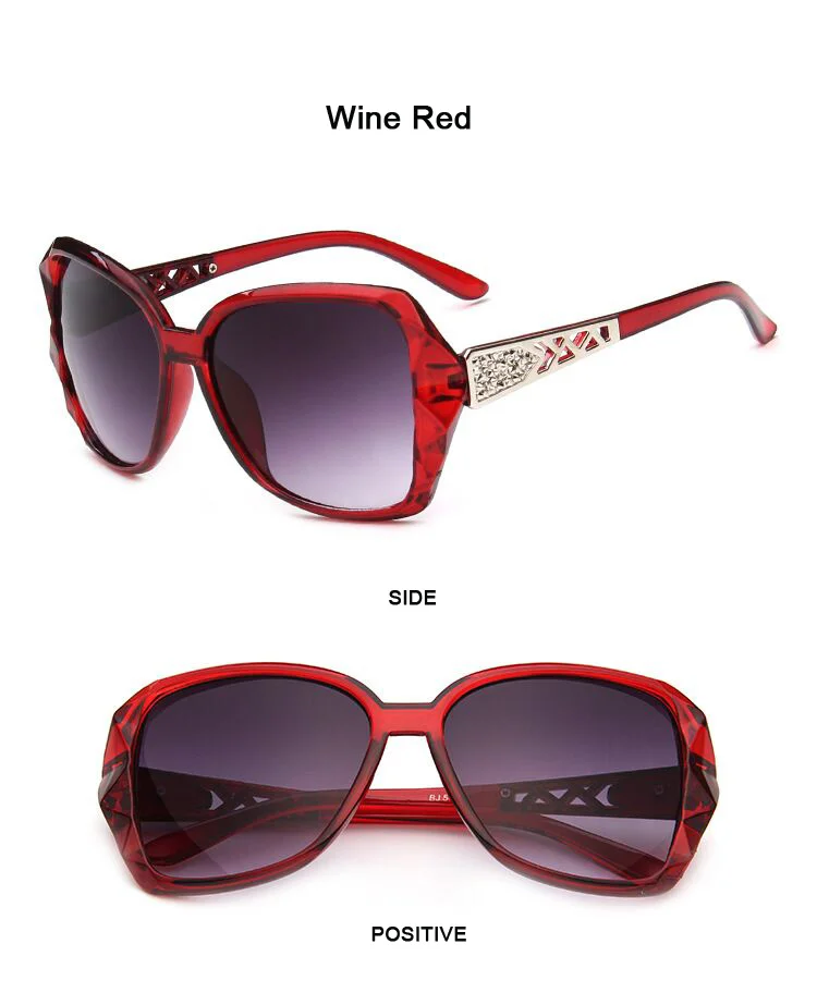 Fashion Square Sunglasses Woman Luxury Brand Big Purple Sun Glasses Female Mirror Shades Ladies Oculos De Sol Feminino