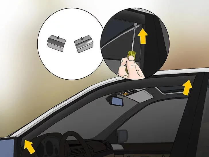 In Channel Wind / Rain Eyebrow Fitting Clips Replacements For Heko Clip X12 X8 X6 X4 Suitable For Many Models High Quality