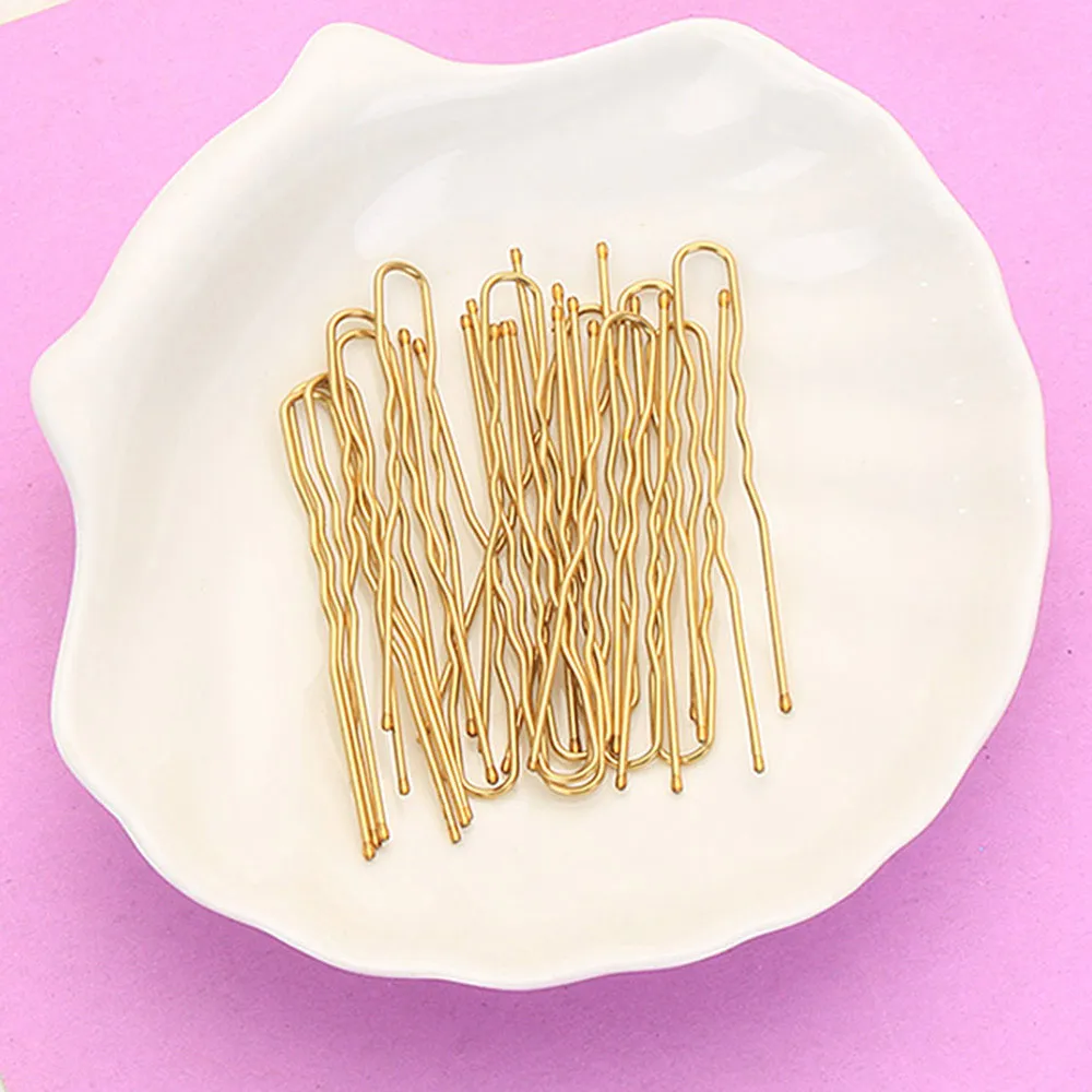 5/7cm 20Pcs U Shaped Hairpin Hair Clips Bobby Pins Metal Barrette Women Modeling Tools Bridal Hairstyle Tool для волос DROPSHIP