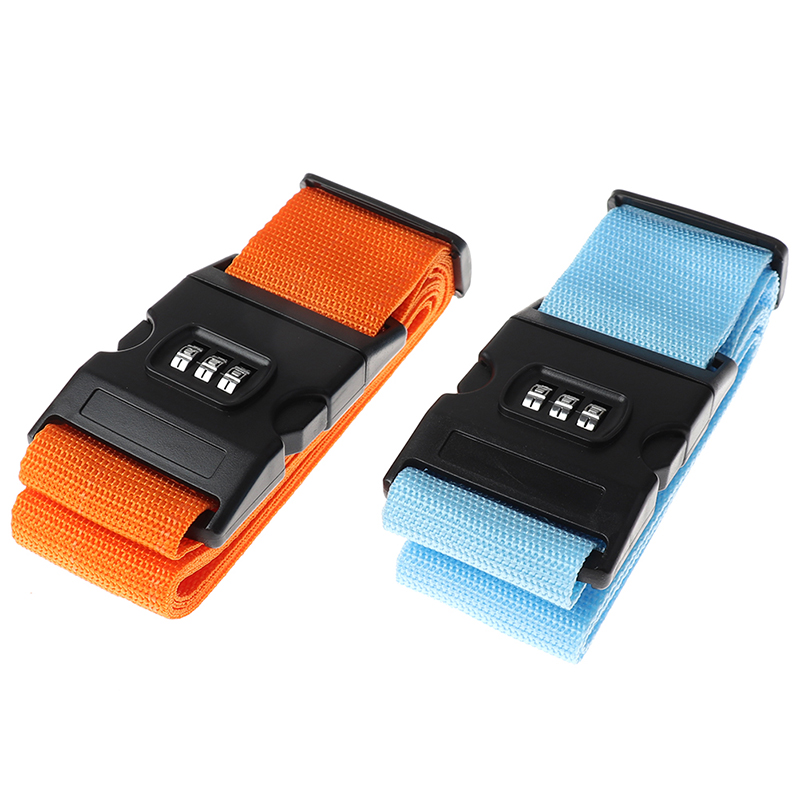 1Pc Travel Luggage Suitcase Secure Lock Durable Nylon Packing Strap Belt