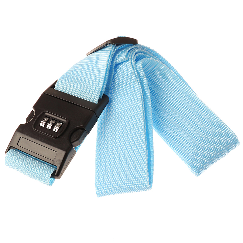 1Pc Travel Luggage Suitcase Secure Lock Durable Nylon Packing Strap Belt