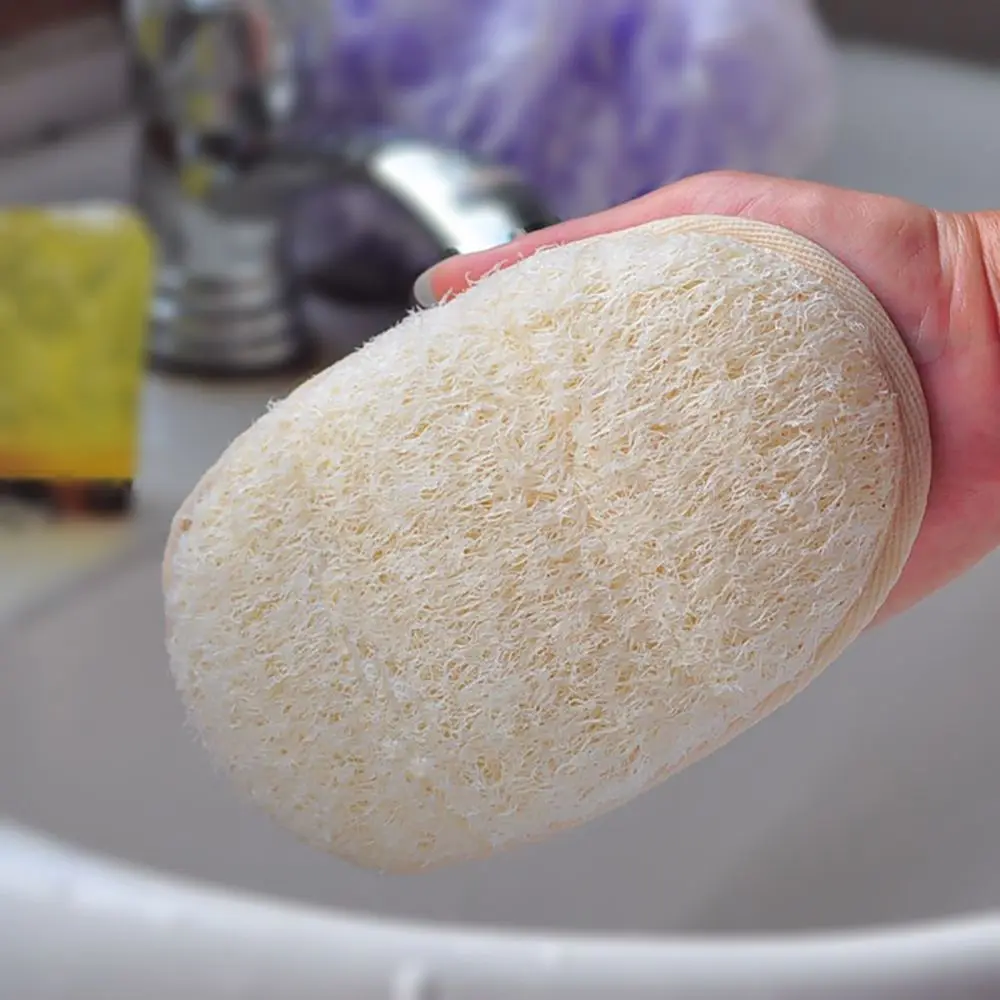 Natural Loofah Bath Brush Soft Body Scrub Exfoliating Scrub Shower Loofah Sponge Exfoliator Massager Deep Cleaning Bathing Tools