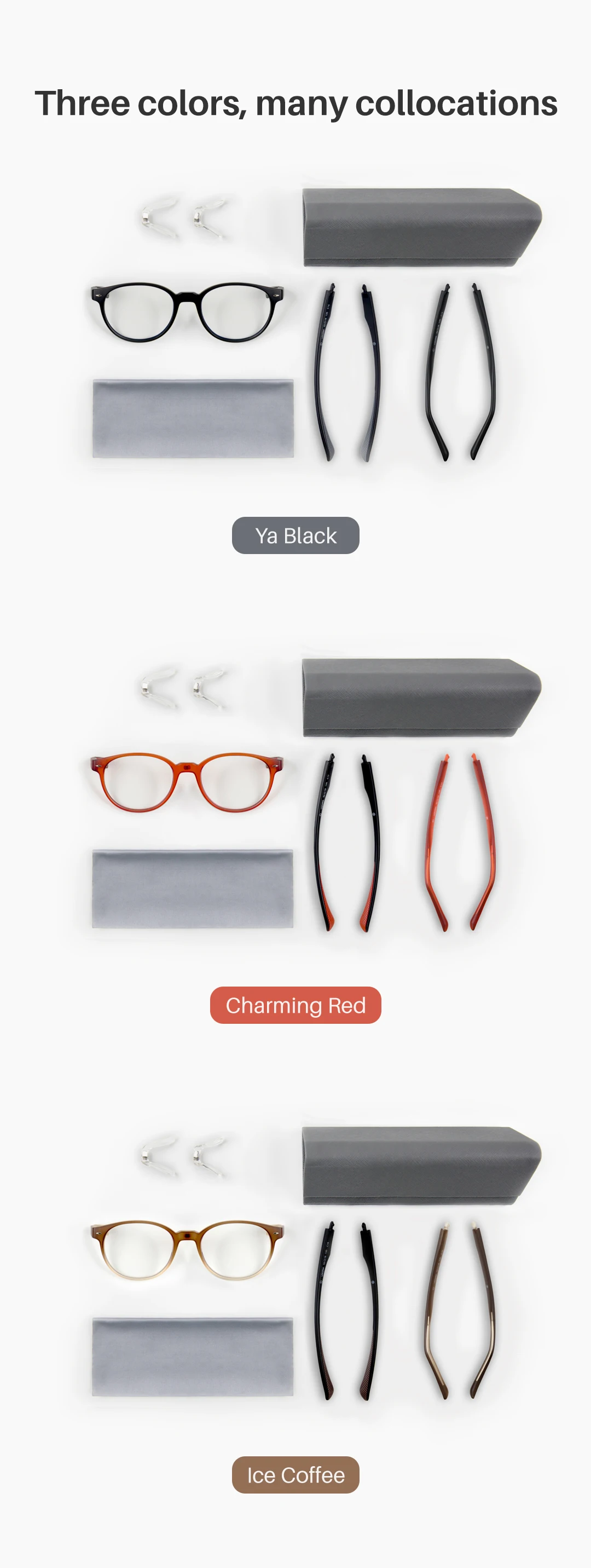 Qukan Anti-Blue-rays W1 Glasses Photochromic Protective Glasses 35% Blue Blocking Modular Design For Daily Life