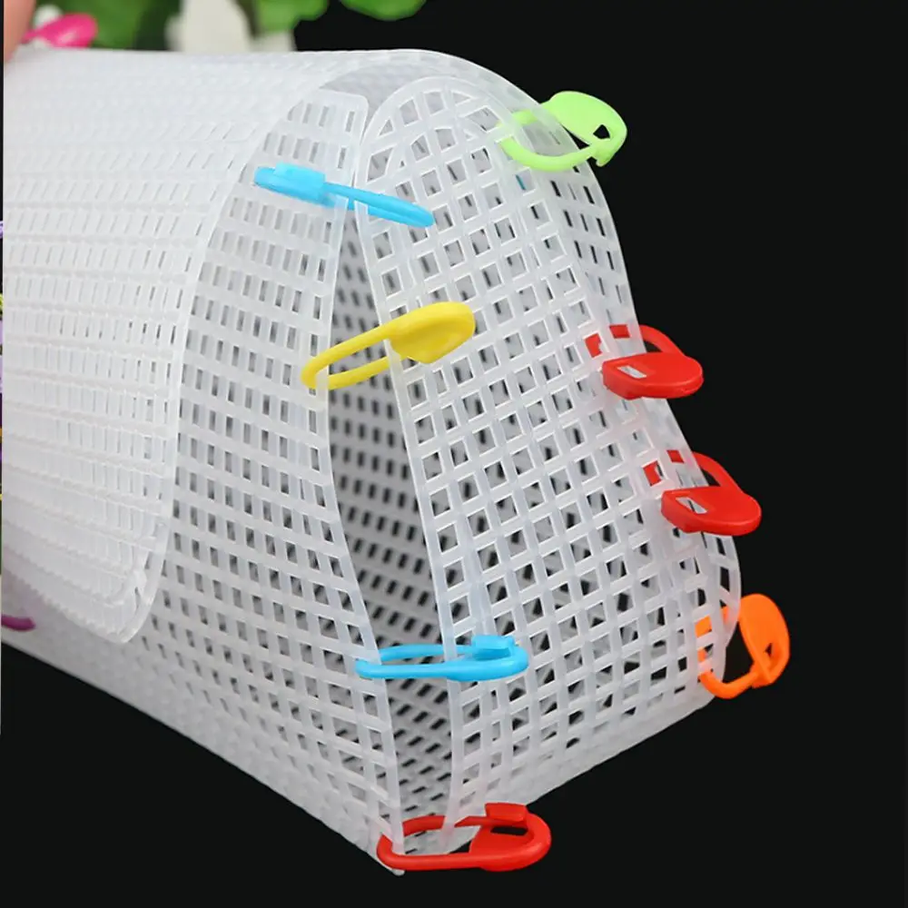 Weaving Plastic Mesh Cloth For Bag Making DIY Handcraft Bags Sewing Weaving Material Latch Hook Bags Made Plastic Grid Hook