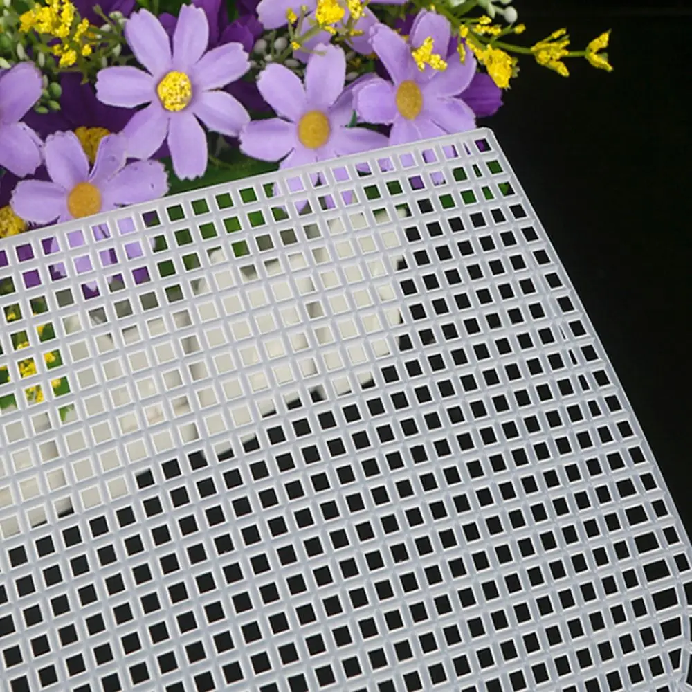 Weaving Plastic Mesh Cloth For Bag Making DIY Handcraft Bags Sewing Weaving Material Latch Hook Bags Made Plastic Grid Hook