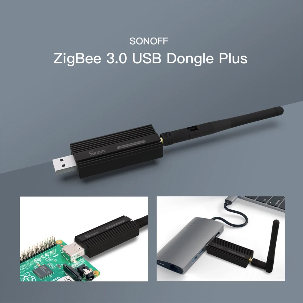 SONOFF ZBDongle Zigbee 3.0 USB Gateway ZBDongle Plus Universal via ZHA or Zigbee2MQTT Support Sonoff ZBMINI S26R2ZB SNZB Sensors
