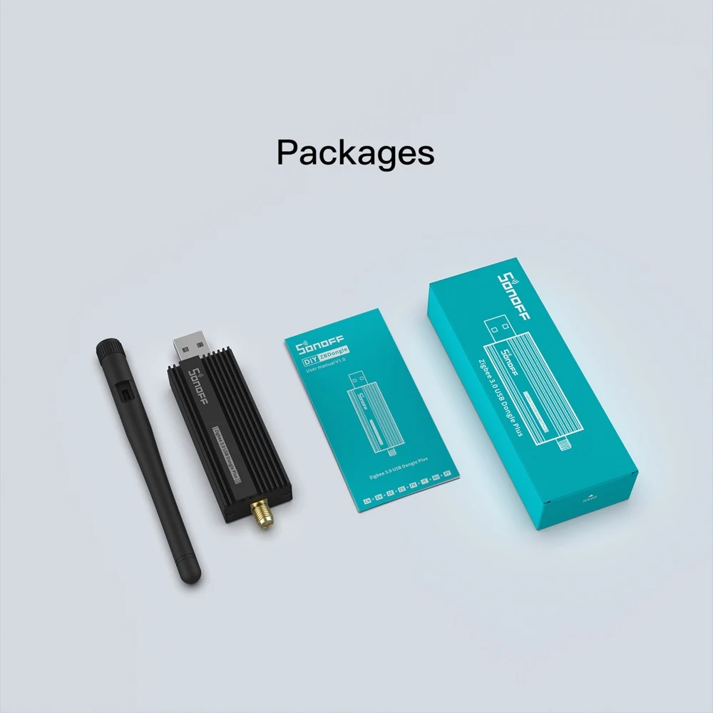 SONOFF ZBDongle Zigbee 3.0 USB Gateway ZBDongle Plus Universal via ZHA or Zigbee2MQTT Support Sonoff ZBMINI S26R2ZB SNZB Sensors