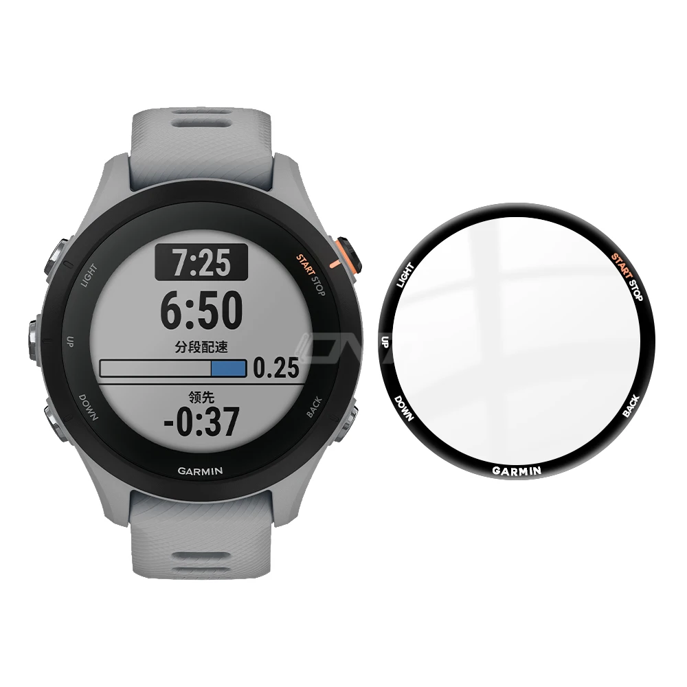 Screen Protector for Garmin Forerunner 255 - 5D Full Coverage Flexible Protective Film, Scratch-resistant Accessories Not Glass