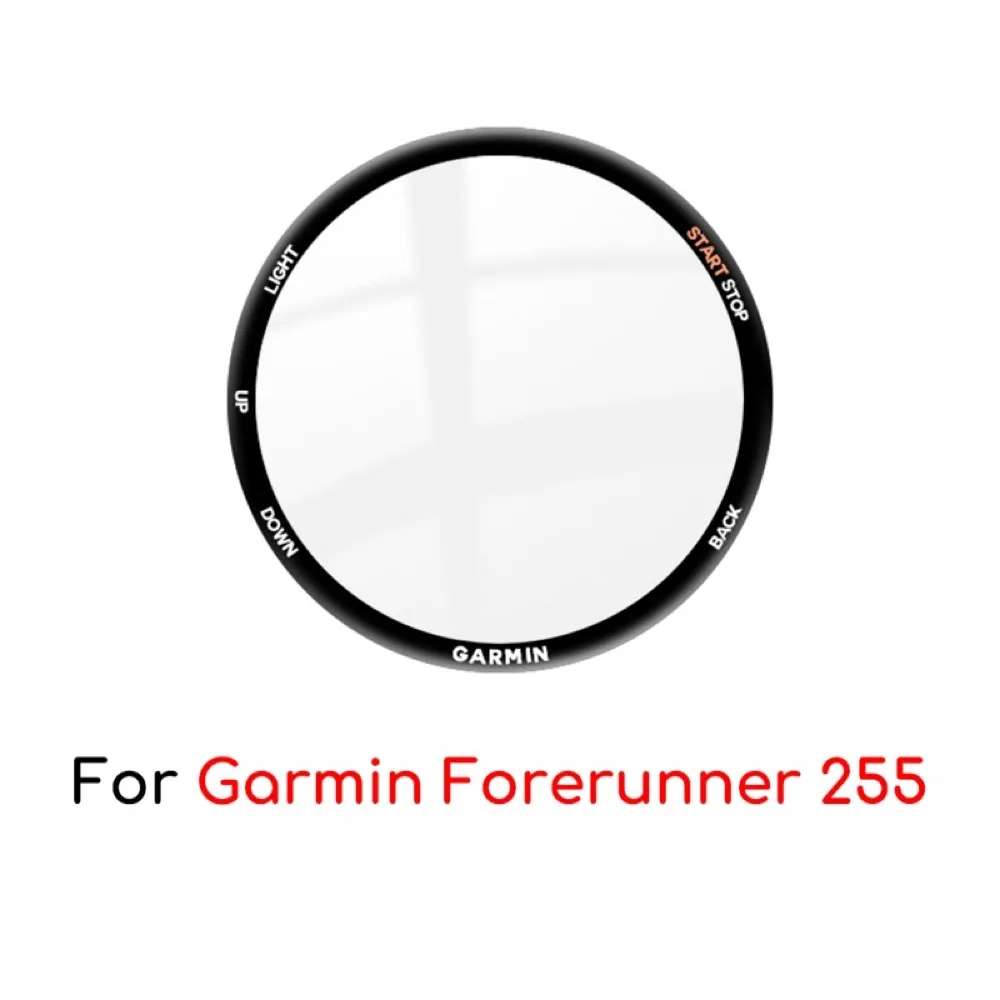 Screen Protector for Garmin Forerunner 255 - 5D Full Coverage Flexible Protective Film, Scratch-resistant Accessories Not Glass