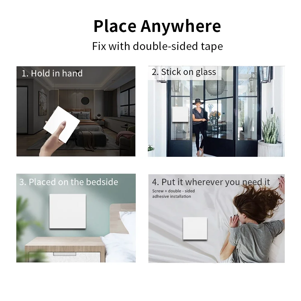 1/2/3 Gang Wireless Wall Switch RF 433Mhz Interruptor for Light Lamp Mini Smart Switch Smart Home Receiver Apartment Residential