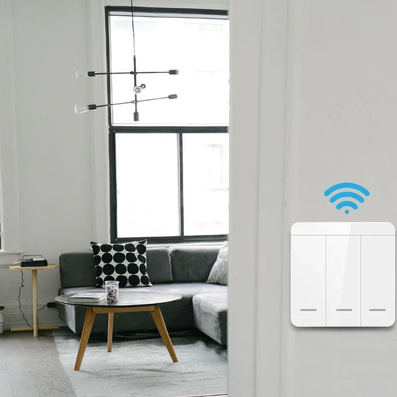 1/2/3 Gang Wireless Wall Switch RF 433Mhz Interruptor for Light Lamp Mini Smart Switch Smart Home Receiver Apartment Residential