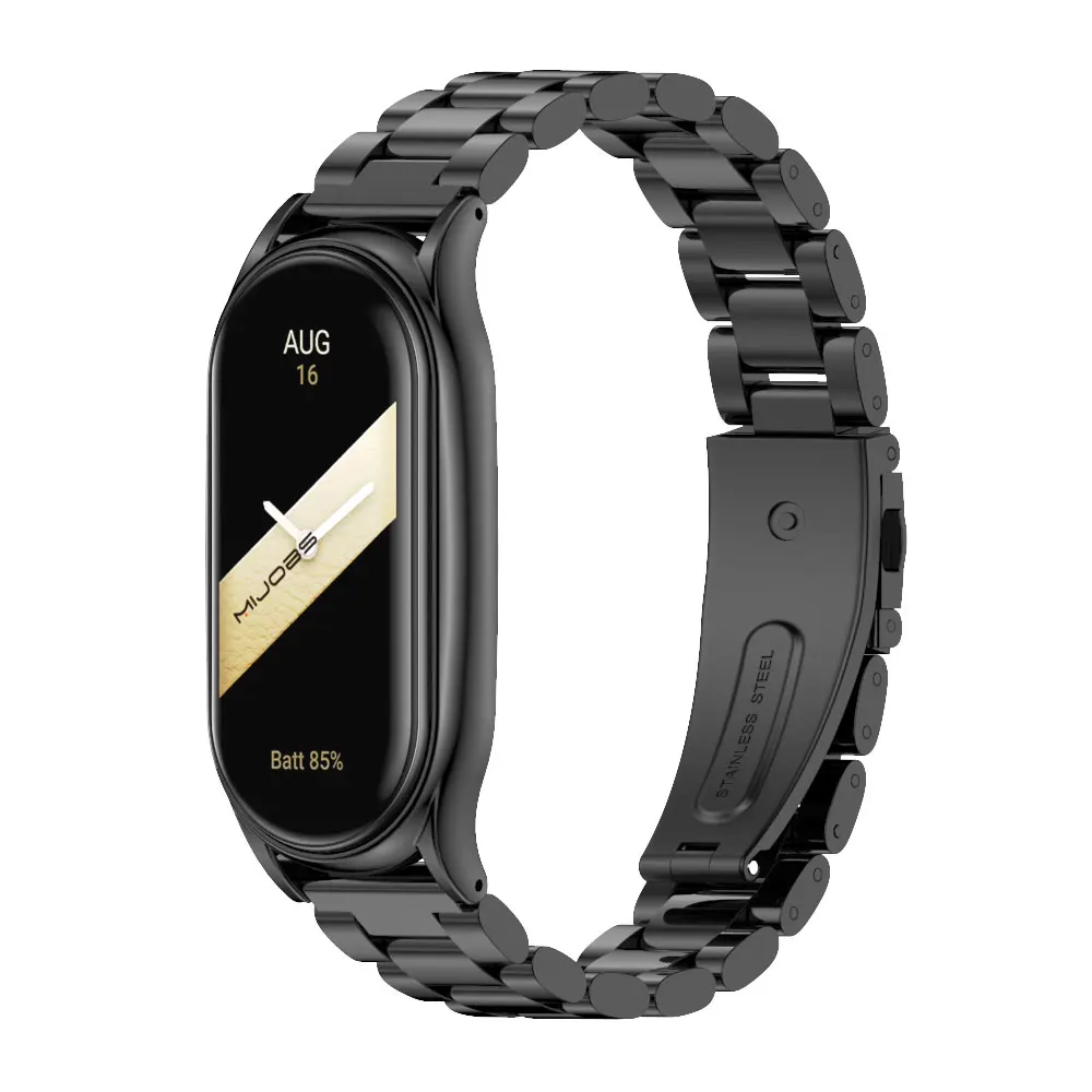 Strap for Mi Band 10 9 8 7 6 5 Metal Correa Mi Band 9 Bracelet Opaska Mi Band 8 Wristband Pulseira Miband 7 Watch Band NFC