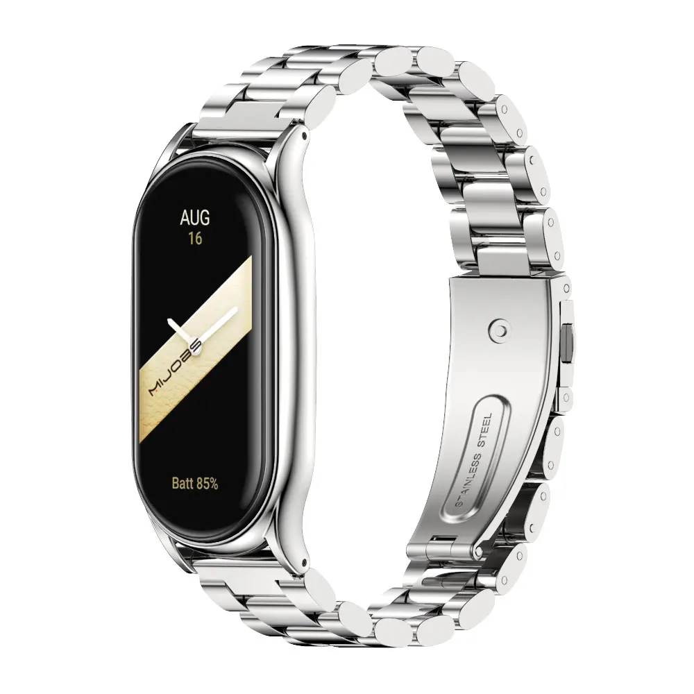 Strap for Mi Band 10 9 8 7 6 5 Metal Correa Mi Band 9 Bracelet Opaska Mi Band 8 Wristband Pulseira Miband 7 Watch Band NFC