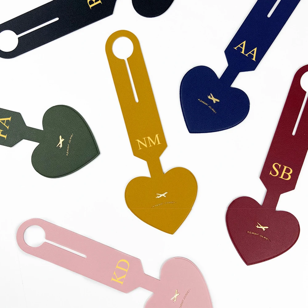 Custom Letters PU Leather Pencil Case Advertising Company Logo School Office Small Pen Holder Ballpen Storage Bag DIY Name Gift