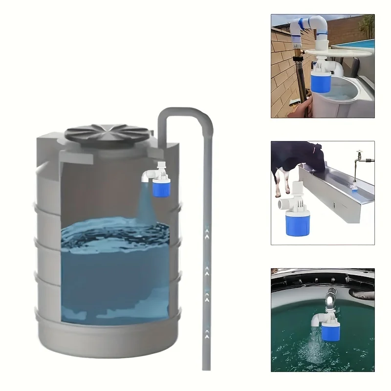 Fully Automatic Water Level Control Float Valve, Automatic Shut-Off Mini Float Valve, No Electricity Required, Automatic Water Level Controller for Water Tanks and Water Towers