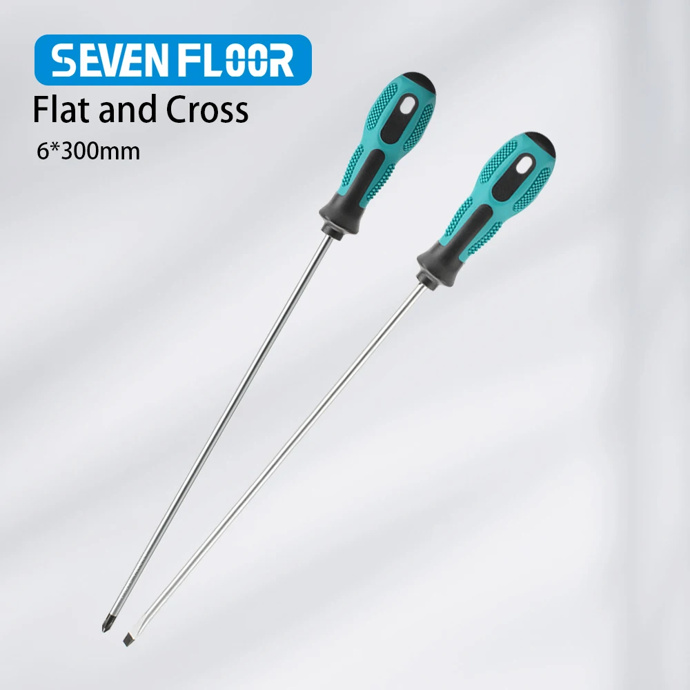 Extended 410mm Screwdriver Long Slotted Phillips Screwdriver Rubber Handle Multipurpose Magnetic Electric Screwdriver Tools