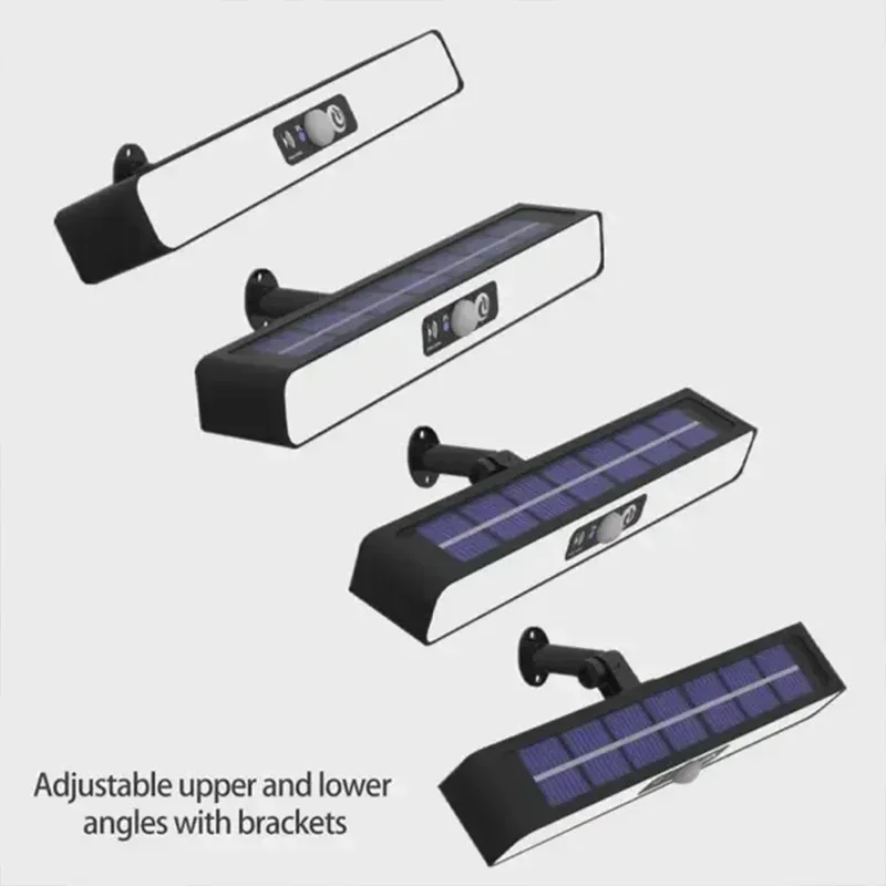 Powerful LED Solar Outdoor Led Courtyard Wall Lamp Rechargeable Human Body Induction Garden Terrace Garage Door Street Lighting
