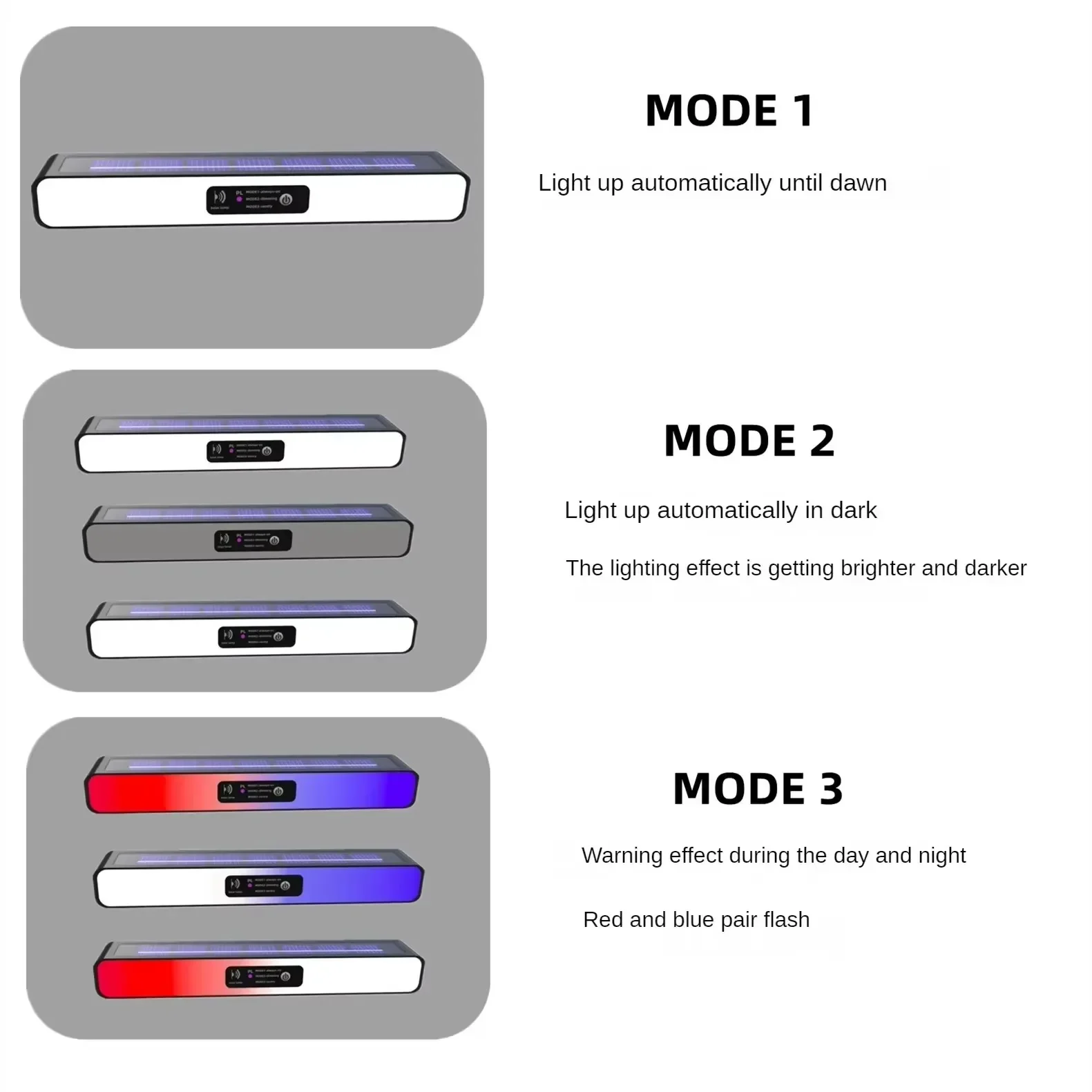 Powerful LED Solar Outdoor Led Courtyard Wall Lamp Rechargeable Human Body Induction Garden Terrace Garage Door Street Lighting