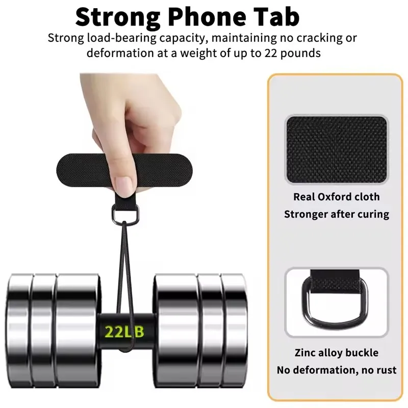 Nylon Phone Tether Tab Universal Cellphone Lanyard Safety Connector Piece Replacement Part for All Full Cover Smartphone Case