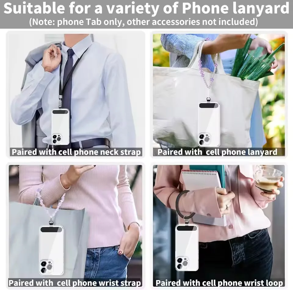 Nylon Phone Tether Tab Universal Cellphone Lanyard Safety Connector Piece Replacement Part for All Full Cover Smartphone Case