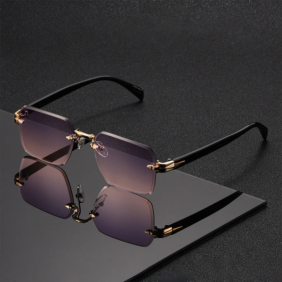 Classic Unisex Fashion Sunglasses Frameless Trendy Eyewear for Holiday Costume Suitable Best Gift for Festive Occasions
